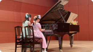 満2歳からの完全個人レッスンの様子